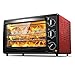 30L Red Mini Piekarnik Regulowana temperatura 0-250 ℃ i 60 minut Czas 6 funkcji pieczenia Trzy warstwy Pozycja pieczenia Drzwi ze szkła hartowanego 1500W Kod towaru: LXJ-77
