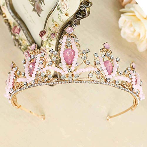 Preisvergleich Produktbild Simsly Hochzeits-Diadem, Braut-Blumen-Krone für Damen