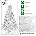 Goplus 6ft White Christmas Tree with Solid Metal Legs Perfect for Holiday Indoor and Outdoor Decoration