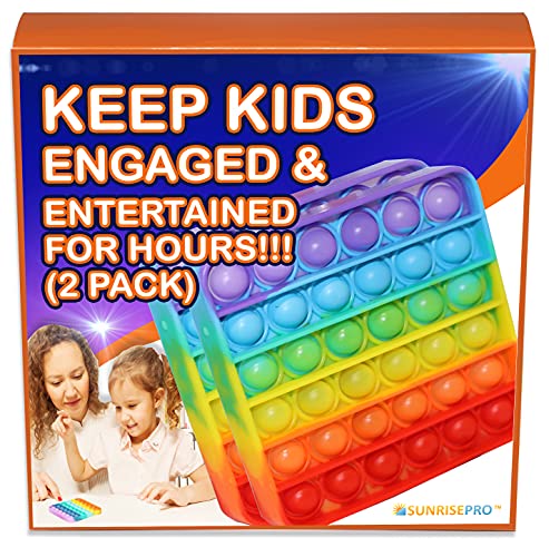 SunrisePro Popping Kids Toy Game Push | Ideal Popping Toys for Kids | Keep Kids Engaged, and Entertained for Hours 2 Pack