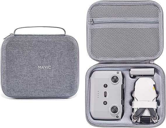 Original Mini 2/4k Carrying Case Storage Bag Hard Shell Box Compatible with DJI Mini 2 SE Drone Accessories (Grey)
