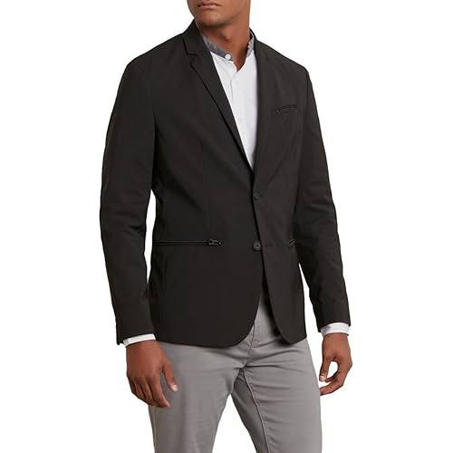 Kenneth Cole Mens Tech Two Button Blazer Jacket