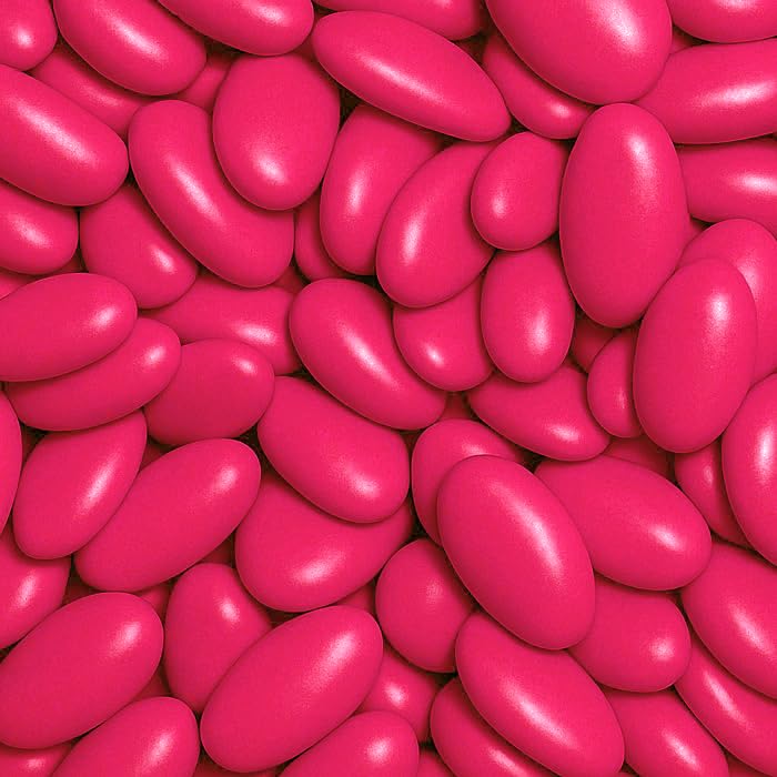 Dragées au Chocolat Suprême, 70% Cacao, 21 Couleur au Choix, Fabrication Artisanale Française, 250g (Fuchsia)