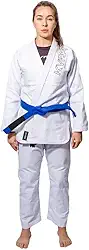 Kimono de Jiu Jitsu Feminino KVRA Lovely Branco F3