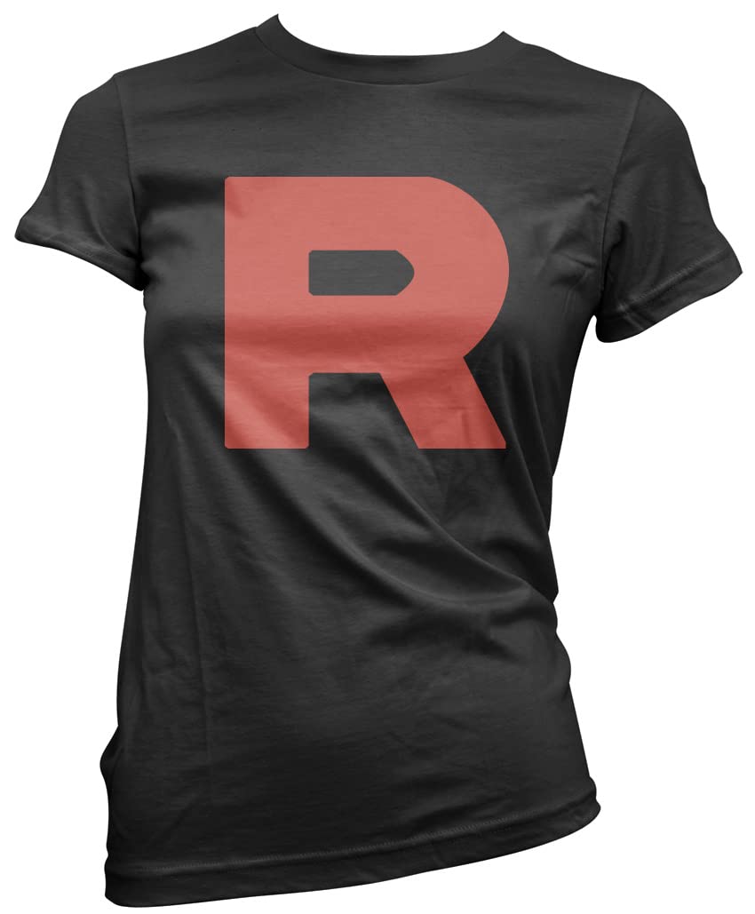 Hotscamp Women's Black R Team - T-Shirt - Blast Off Game Geeky 16