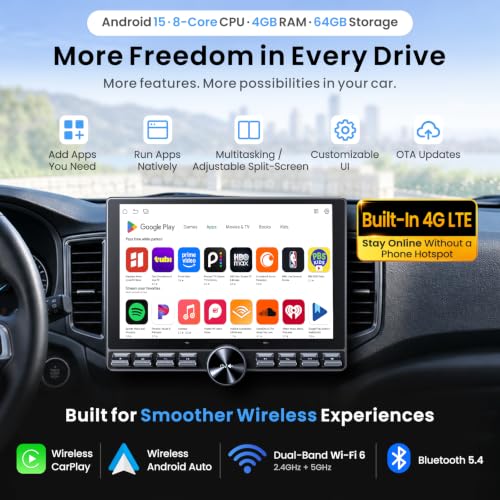 ATOTO S8L S8LG211SD 10.1-Inch Android 15 Double DIN Car Stereo With 4G LTE and 5.1-Channel DSP - Image 3