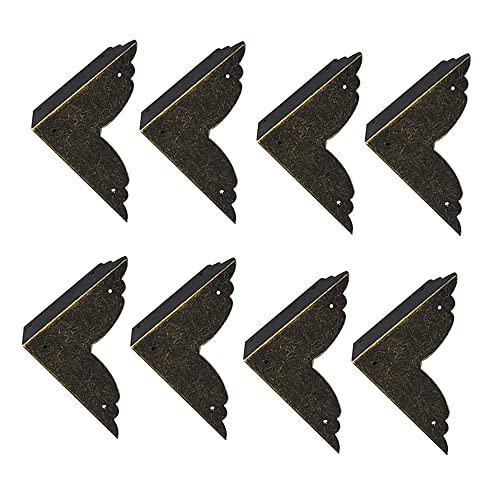 Angoli In Ottone Per Mobili - Paraspigoli Decorativi Bronzo, 6.5cm, Con Viti - Foto 2