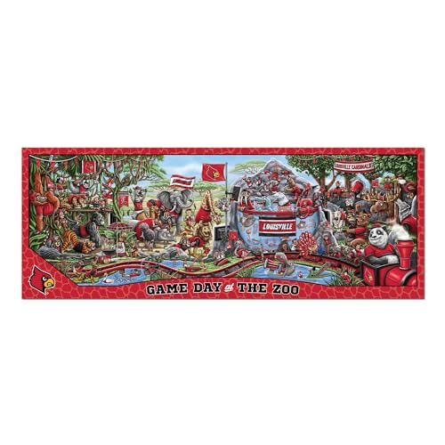 Image of YouTheFan NCAA Louisville Cardinals inchGame Day At The Zoo inch 500 Puzzle