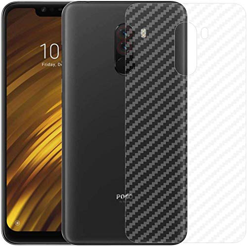 Image of Compatible with Redmi Pocophone F1 Back Screen Protective Film Carbon Fiber Skin Transparent Screen Guard Sticker