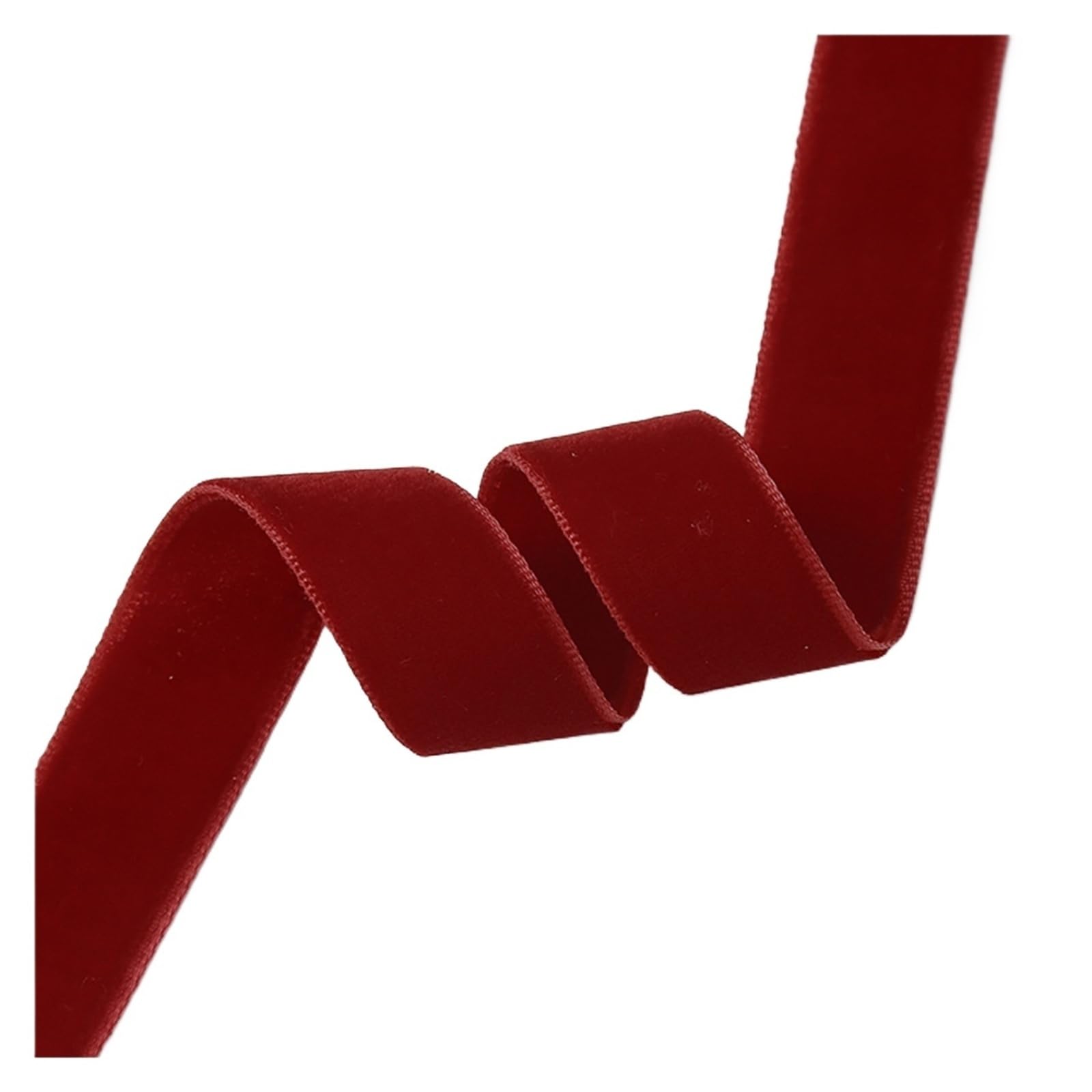 2 Stück Doppelseitiges Beflockungsband Samtband Farbe Für Haushalt Wohnen | Doppelseitiges Samtband for Bekleidungszubehör, Gurtband und Spitze(Red)