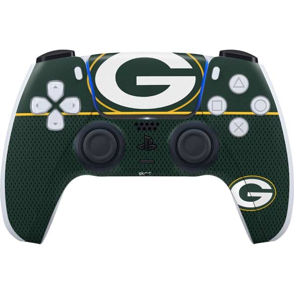 Skinit Decal Gaming Skin Compatible with PS5 Controller - Officially Licensed NFL Green Bay Packers Zone Block Design