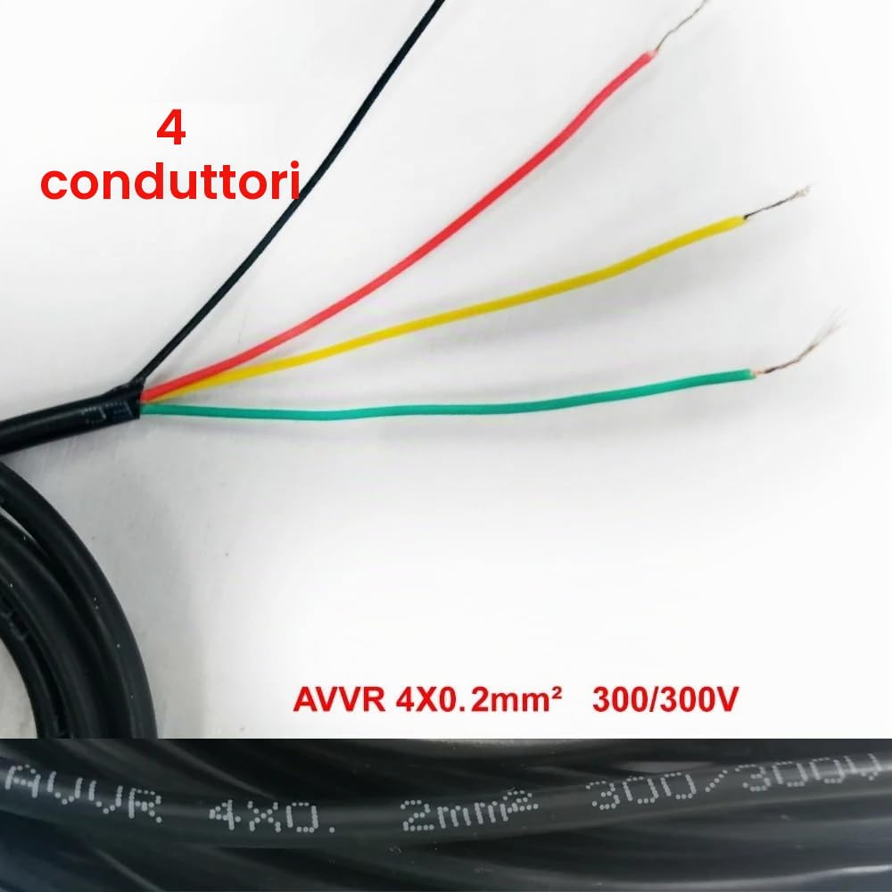 ANJIELO SMART Cavo di estensione 4x0,2 mm filo di rame stagnato per sistema videocitofonico (30m)