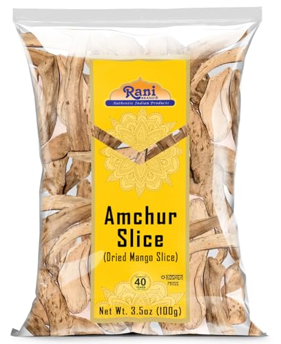 Rani Amchur (Mango) Ground Powder Spice 3.5oz (100g) ~ All Natural, Indian Origin | No Color | Gluten Friendly | Vegan | NON-GMO | Kosher | No Salt or fillers