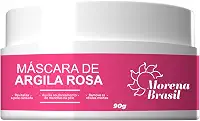 Máscara Facial Com Argila Rosa Reduz A Acne | Morena Brasil | diminui a oleosidade Reduz a acne e marcas de cicatriz Perfeito para peles sensíveis