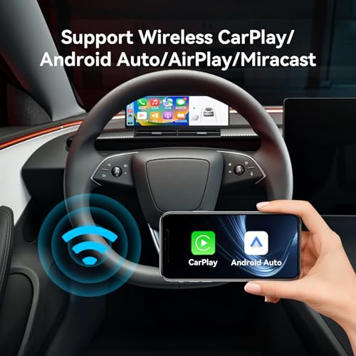 Image of 10.88 Inch Head Up Display Compatible with Tesla Model 3 Highland 2024 /Model Y Juniper 2025, Smart Dashboard Touch Screen Instrument Cluster Display with Wireless CarPlay /Android Auto /Camera /Air Vent