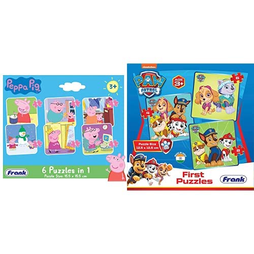 Frank Peppa Pig Cartoons 6 in 1 Puzzle for 3 Year Old Kids and Above, Multicolor&Frank Paw Patrol - First Puzzle for 3 Years and Above, Multicolor (B0B9H1B2Z2) Amazon Price History, Amazon Price Tracker