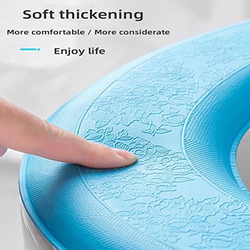 Mmnuagebleu 3pcs Eva WC-Sitzbezüge Hautfreundlich Wasserdicht Weich Waschbarer Bezug für WC-Sitzkissen Toilettensitzbezug Sitz Toilettensitzkissen-O Form – Bild 7