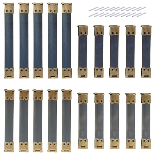 Zasvec Schnappverschluss für Taschen 20 Stücke Metall Interne Flex Rahmen Kuss Schließe Verschlüsse für Taschen Federverschluss für DIY Handwerk Geldbörse Tasche