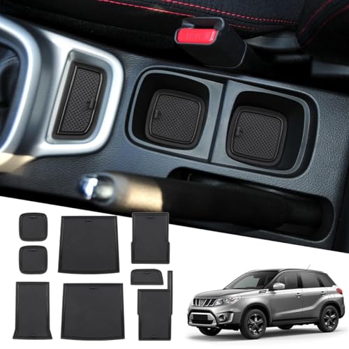 商品图片 MARCHFA Tapis de Console Centrale en Caoutchouc pour Vitara 2016-2023 2024 Console Centrale Accessoires pour Vitara Lot de 8 (Noir) 商品图片 MARCHFA Tapis de Console Centrale en Caoutchouc pour Vitara 2016-2023 2024 Console Centrale Accessoires pour Vitara Lot de 8 (Noir)