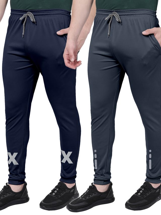 Image of Selvia Men's Mid Rise Regular Fit Track Pants