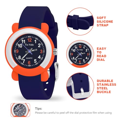 Kids Watch for Girls Boys,50M Waterproof Accurate Timekeeping Children Learning Time Easy to Read Student Sports Outdoor Analog Watches for Kids Toddlers Ages 3-84