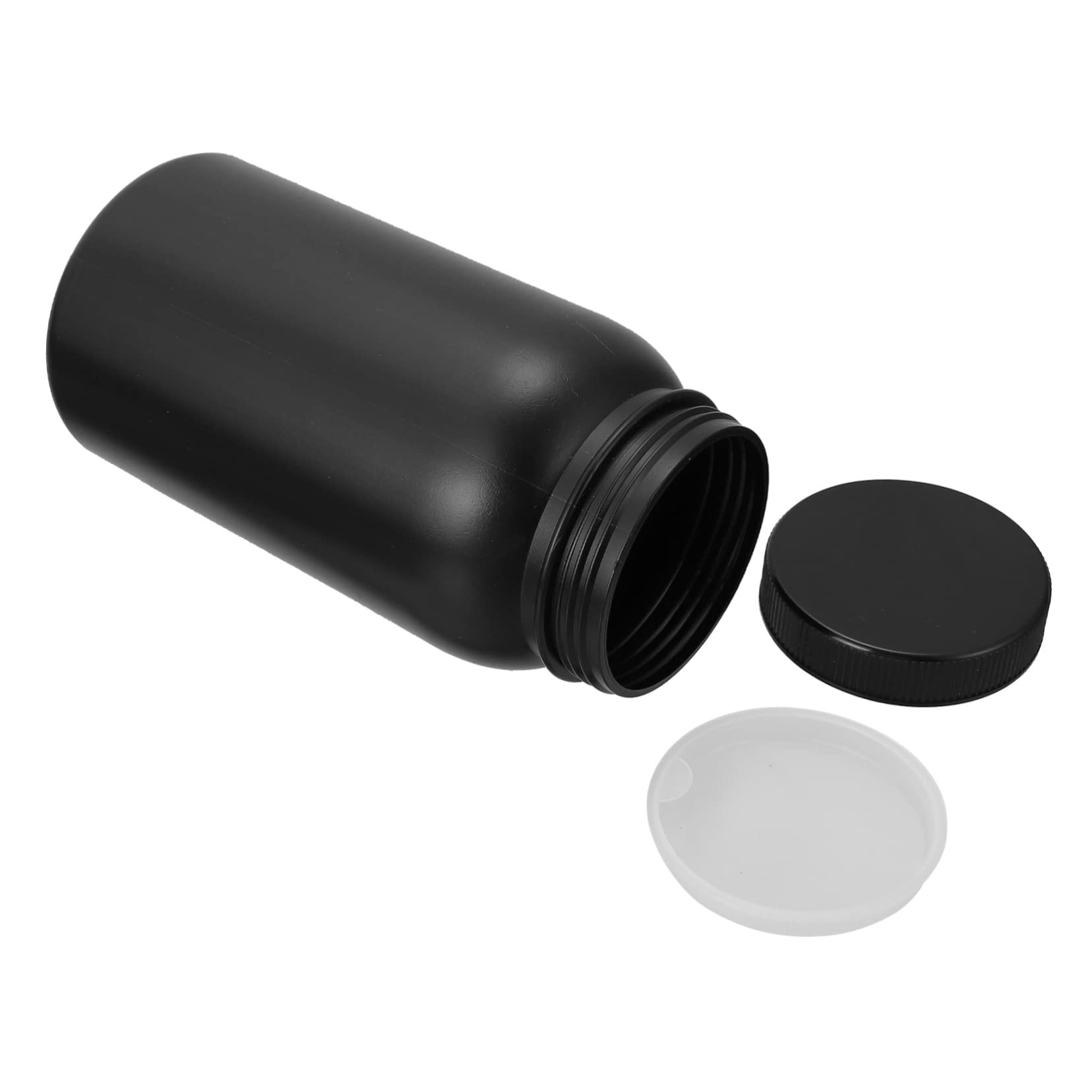 ABOOFAN 1set Wide Mouth Bottle Heavy Duty Bottles with Screw Caps Hdpe Plastic for Laboratory Use Leak Sealing Design Easy to Clean and Store 2pcs