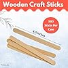 Perfect Stix -4.5" Wooden Craft Sticks in Shrink Sealed Packs of 10ct-50 Packs of 10ct=500 Sticks Per Case #1