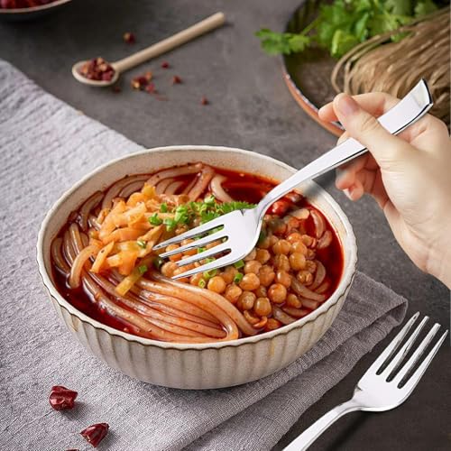 Image of Kanshita's Rasoiware Stainless Steel Tea Fork Set | Pack of 6 | Food-Grade & Durable Cutlery