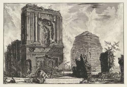 Toile Piranesi de 60x90cm évocatrice de l'Italie antique pour une chambre inspirante