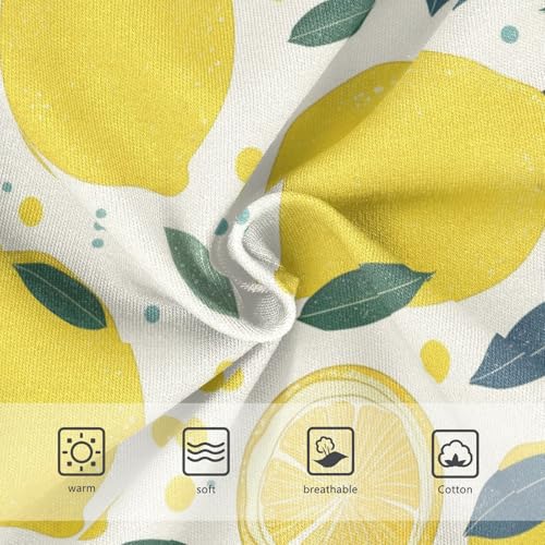 Wusikd Lemon Slices Girls' Underwear Cotton Yellow Girls Briefs Soft Toddler Underwear 2T3