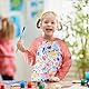 BETESSIN Malkittel Kinder Faultier - Wasserdicht Malschürze für Kinder 2~8 Jahre - Größe M (für Körpergröße 90~140cm) - Ideal für Schule, Haushalt und als Geschenkidee zum Schulanfang