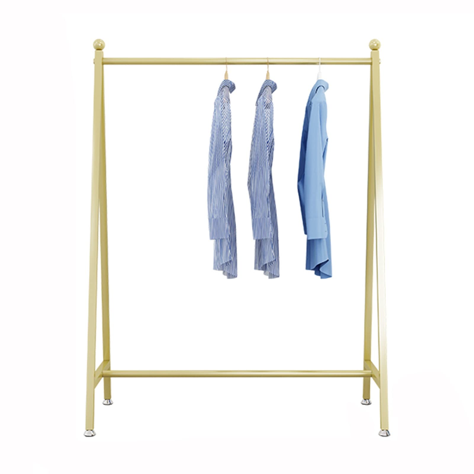YNBSHGAA Heavy Duty Coat Rack, Clothing Display Rack with Sturdy Metal Frame, Clothes Rail for Bedroom or Retail, Easy Assembly,9-size_name-80x40x150cm
