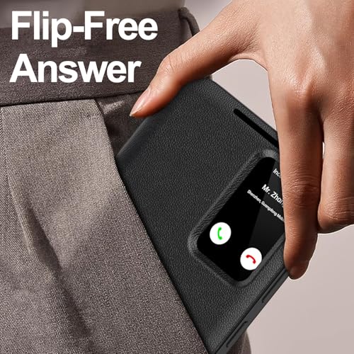 Image of for Samsung Galaxy S24 Ultra with Smart Small Screen View, S-View Wallet Phone Case, for Samsung S24 Ultra Case Smart Window Cover, Smart Flip Leather Protective Cover for Samsung S24 Ultra 5G Case