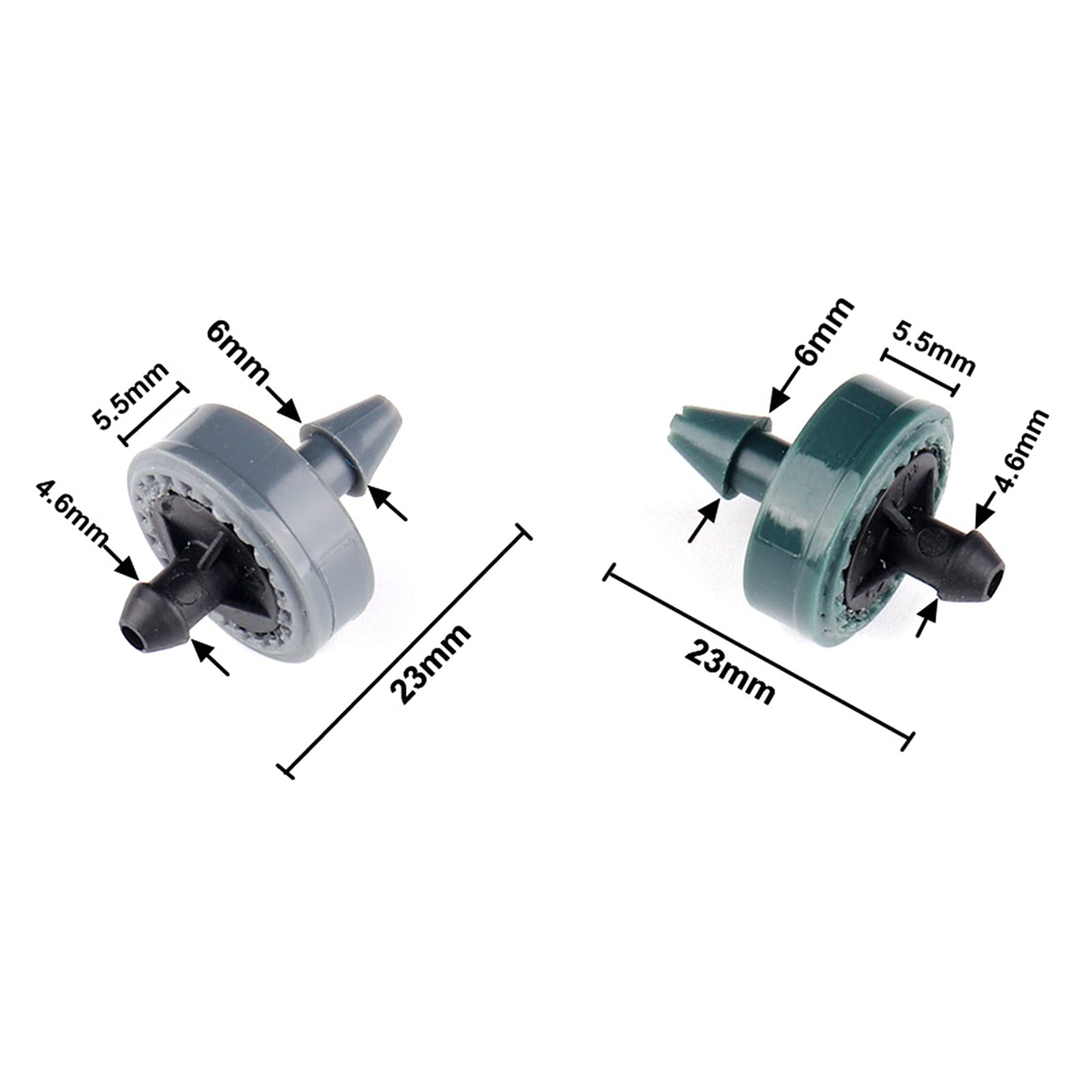 Giardinaggio dell'irrigazione Dripper. 150pcs 4L / 8L Compensazione automatica for la compensazione della pressione Dripper flusso stabile Dripper Giardino da giardino Micro-irrigazione Dripper agrico