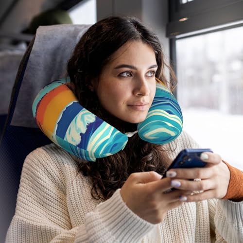 Almohada de Viaje de Espuma Viscoelástica Negra miniatura 6