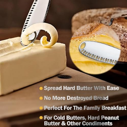 Stainless Steel Butter Spreader, Butter Knife - 3 in 1 Kitchen Gadgets - Image 4
