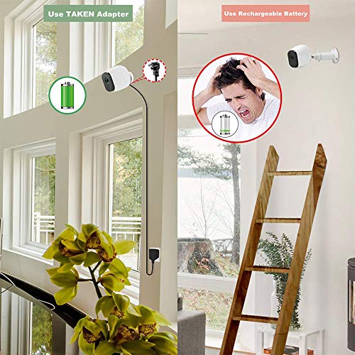 image for Taken one 10 Feet Weatherproof Arlo Outdoor Power Adapter for Arlo Pro