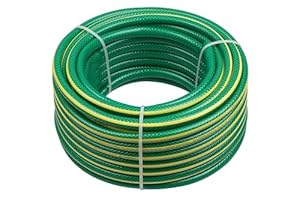 Meister Schlauch Kreuzgewebe, 12,7 mm (1/2 Zoll) - 20 m Länge - Zur Bewässerung kleiner Flächen - Trittfest & Abriebfest - UV-beständig/Gartenschlauch aus Erst-PVC/Wasserschlauch / 9930250
