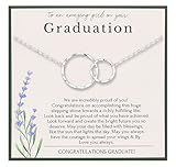 HOPE LOVE SHINE Necklace – College or High School Graduation Jewelry for Her, Best Friend Gift