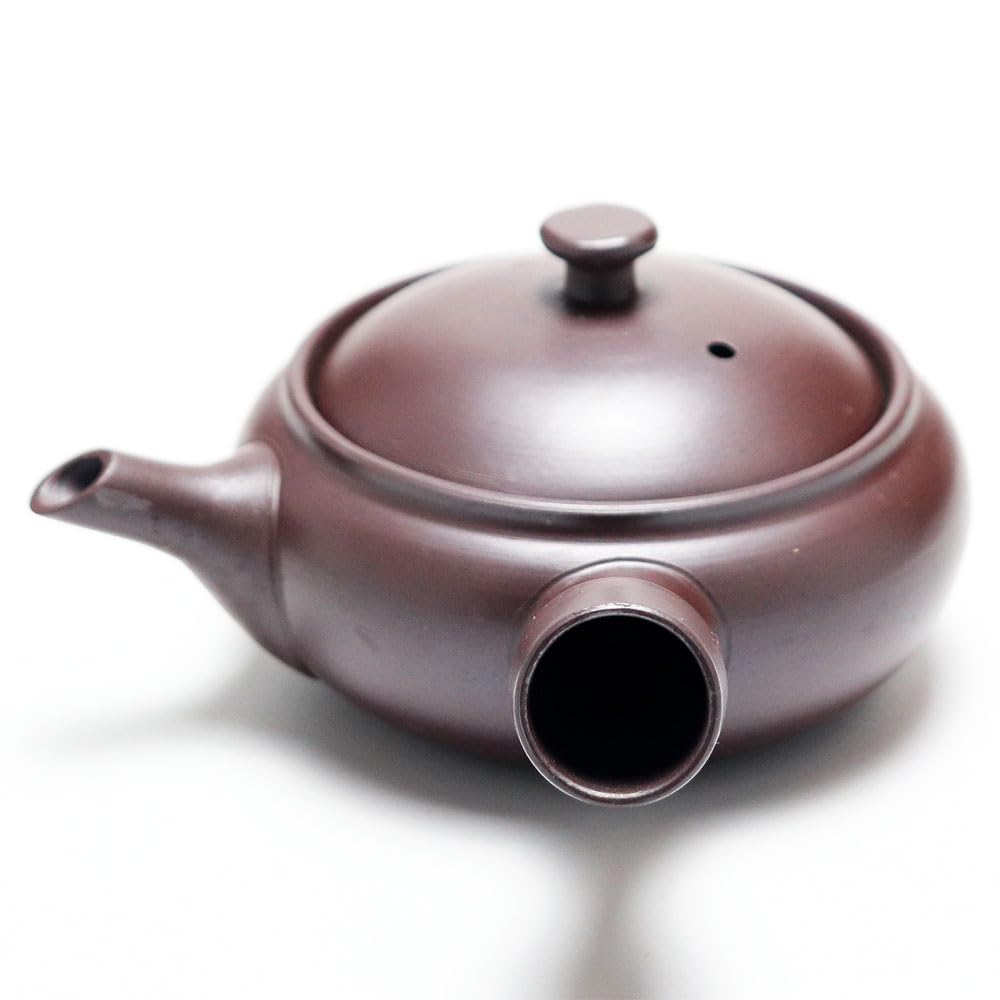Amazon | 深蒸し茶用急須 平型 出る茶F 常滑焼 茶泥 200cc 茶器とは