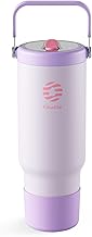Fjbottle Borraccia Termica con Cannuccia 1200ML - Tazza termica Senza Perdite e BPA - Freddo per 12 Ore - Travel Mug/Tumbler per Auto e Caffè
