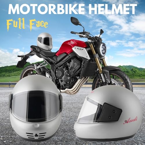 Image of Sage Square Audi Full Face Clear Visor Helmet | ISI Certified | High Standard Safety | Extra Comfort & Stylish