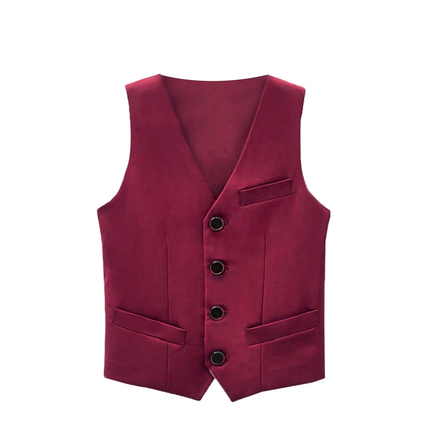 Fankeshi Boy's 4 Button Formal Suit Vest