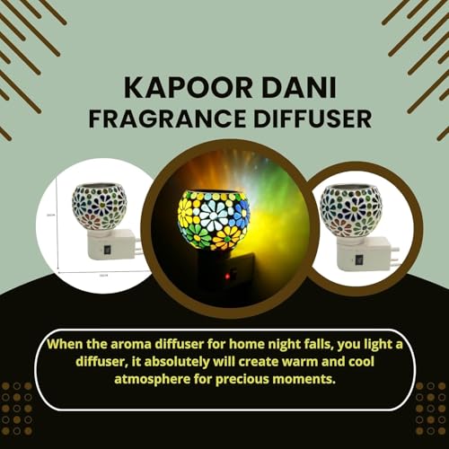 Image of RUPIKA | Electric Kapoor Dani Lamp | Camphor Diffuser, Aroma Oil & Incense Burner, Dhoop Lamp for Home, Temple, Office & Meditation Use