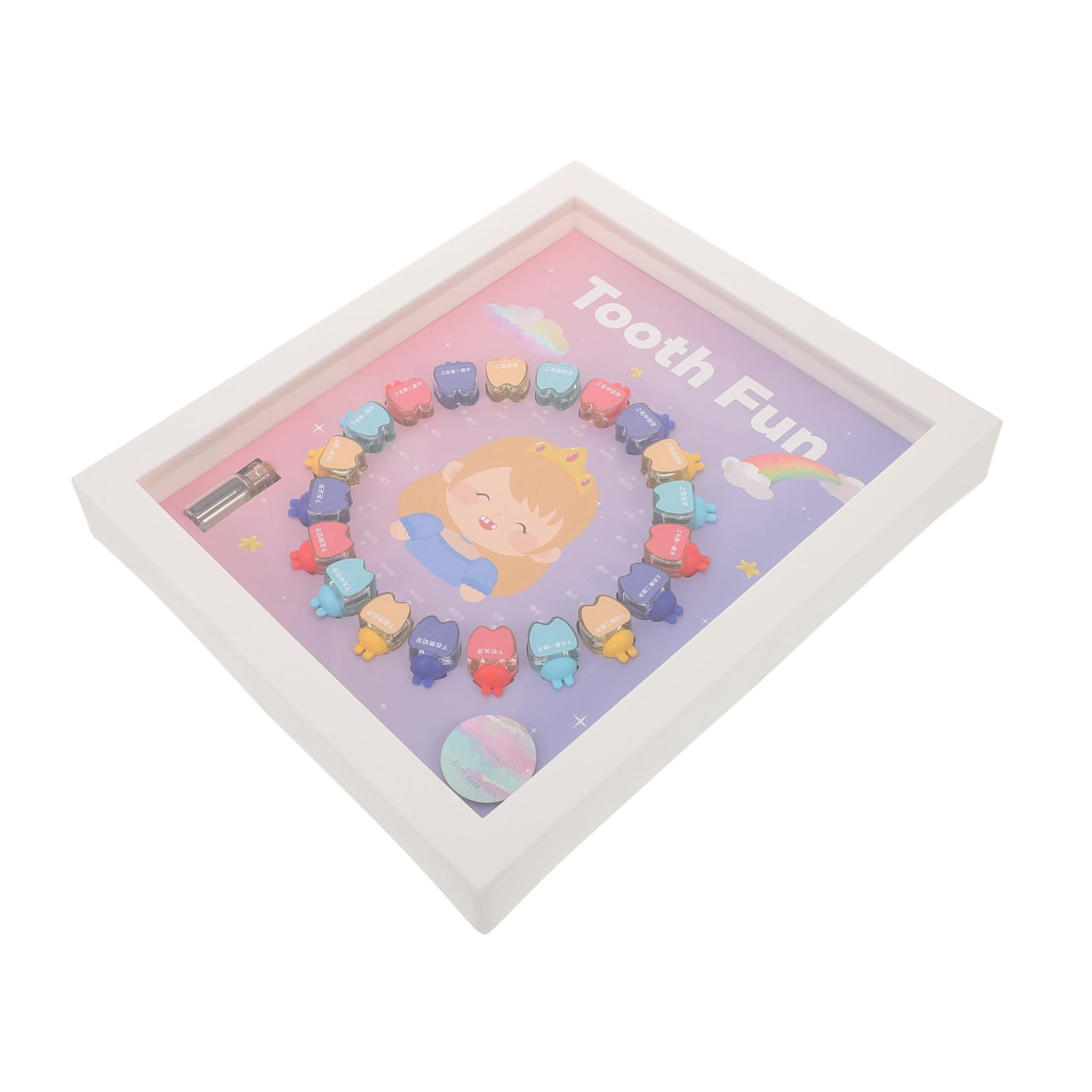 Boîte à Dents pour Garçon et Filles, Coffret Souvenir 1 Set, Compartiments