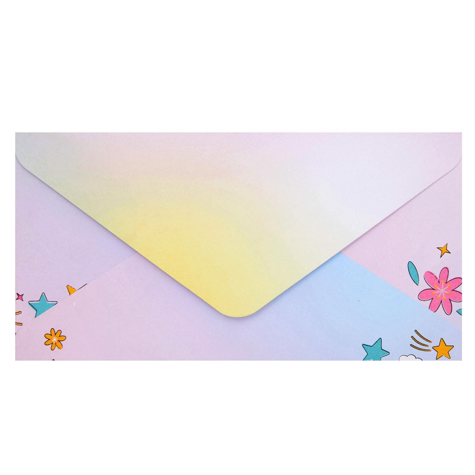 92 Piece Unicorn Stationery Set for Kids, Girls, with 60 Stationery Sheets, 30 Envelopes, Pocket Folder, Sticker Sheet (7.25 x 10.2 In) - Image 7