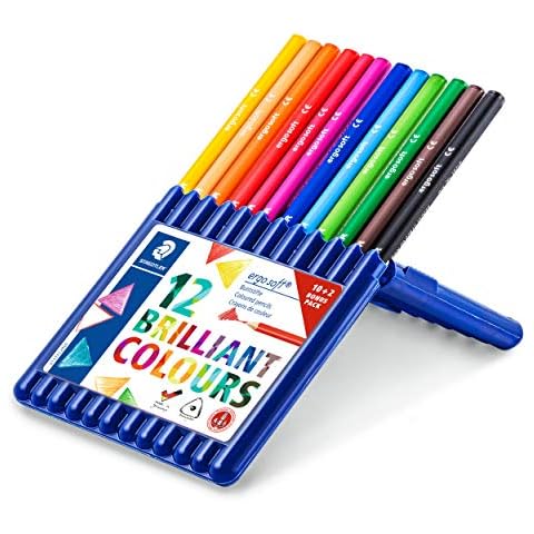 STAEDTLER ergosoft 157 SB12P - Lápices de colores triangulares Cover