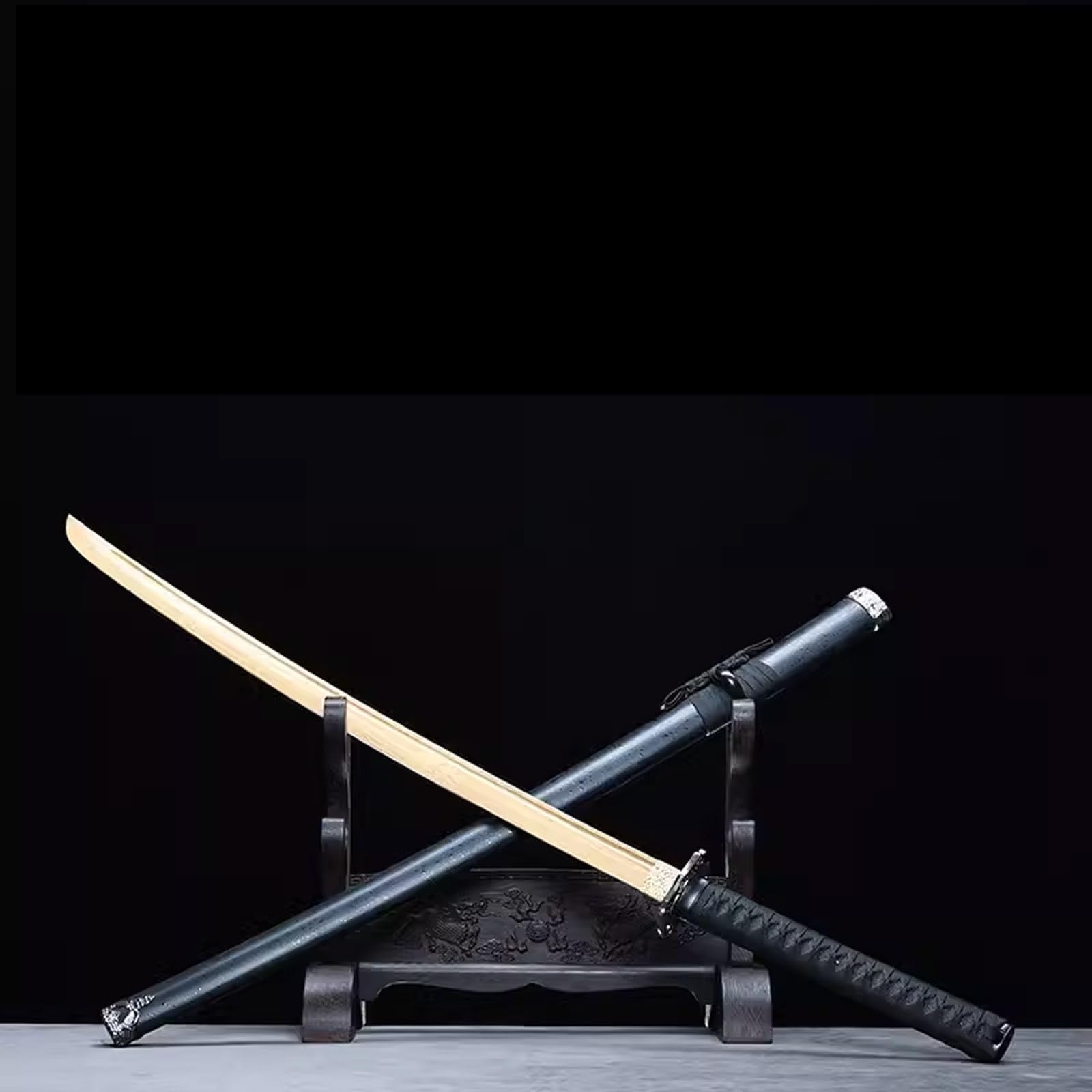 Amazon | 木刀 鞘付き 安い 竹制刀 手作り木刀 居合練習刀 レトロ侍剣