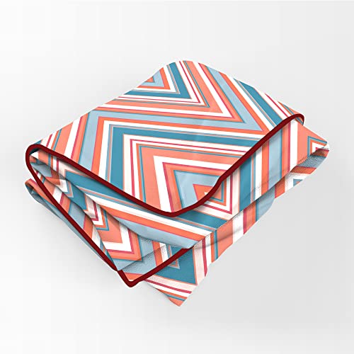 Image of Trident Reversible Queen Dohar, Microfiber, Dohar Double Bed, Queen Size Blanket, Super Soft Quilt, Comfort Living Dohar Collection 90 GSM, Queen -Chevron