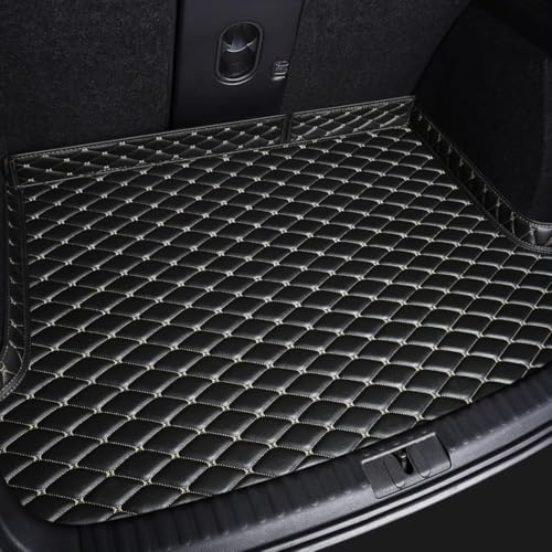 Tapis de coffre pour Toyota Prius 2012-2024 en cuir imperméable noir et beige